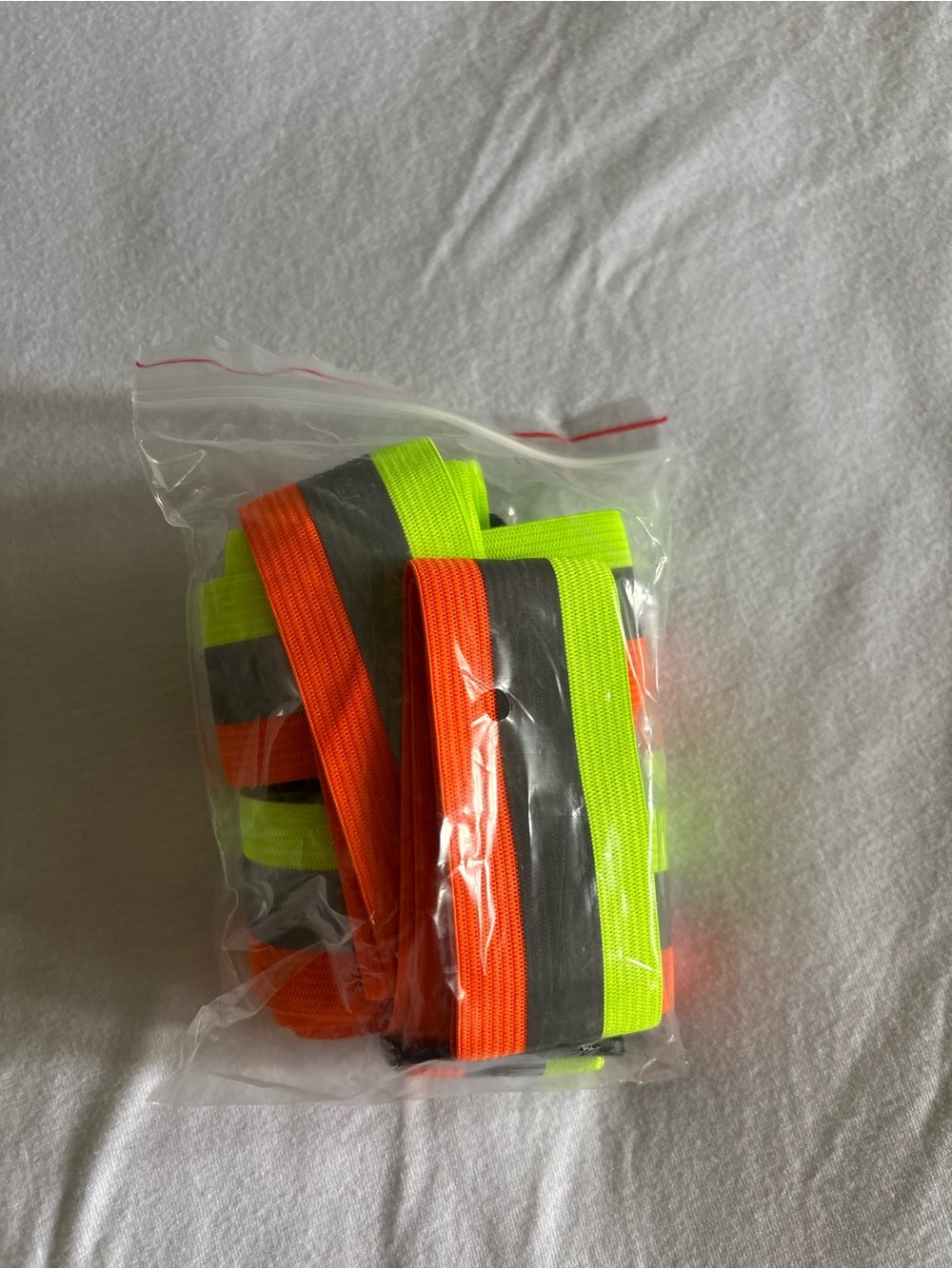 High-Visibility Safety Armband Set - Neon Yellow & Orange